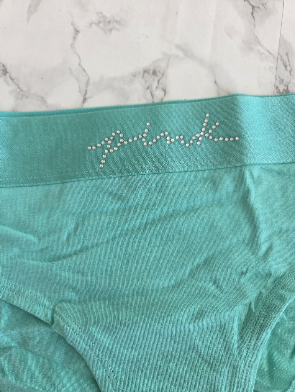Victoria's Secret PINK Logo Cotton Hiphugger Hipster Panties L NWT